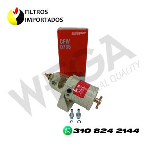 FILTRO COMBUSTIBLE SEPARADOR CON RACORES DE INSTALACION
